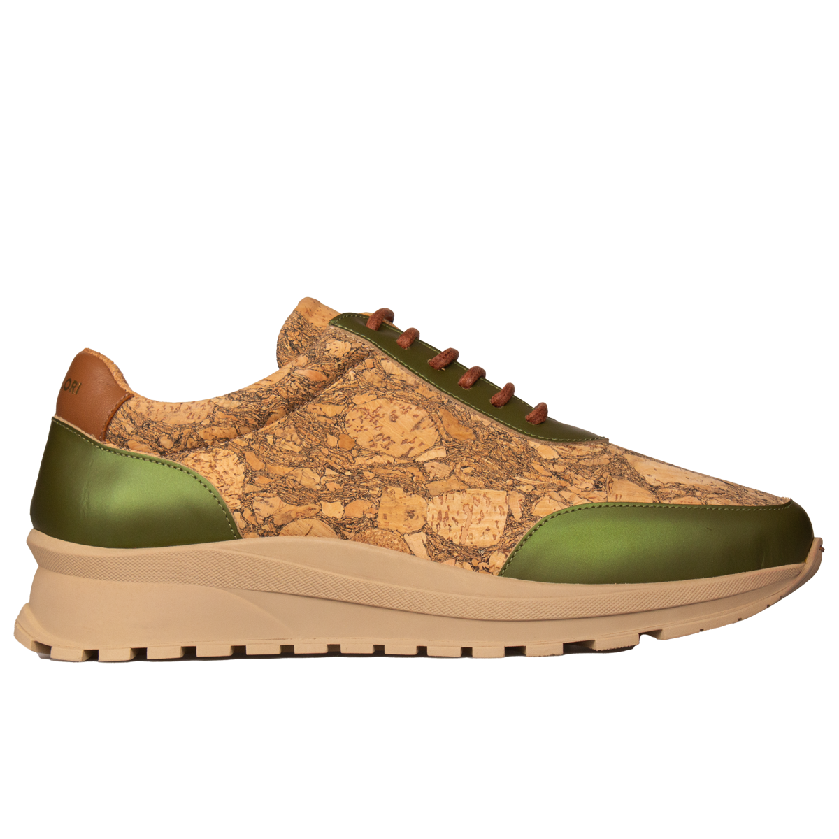 Sunda sneaker van kurk en leer van Mascolori