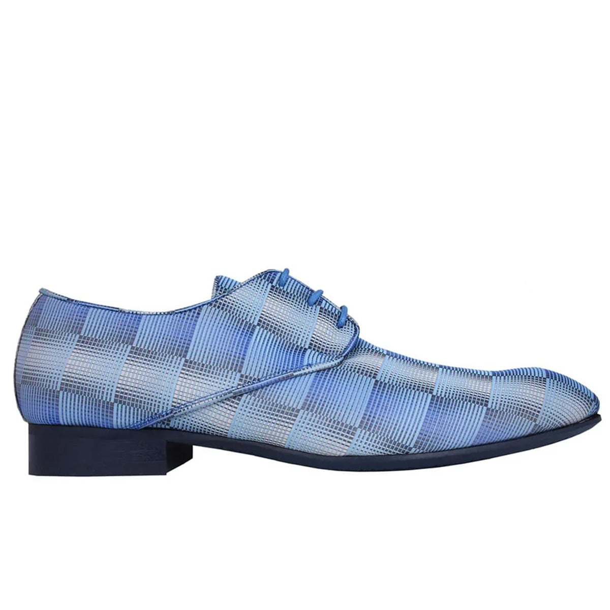 Mascolori Jigsaw Blue blauer spitzer Herrenschuh