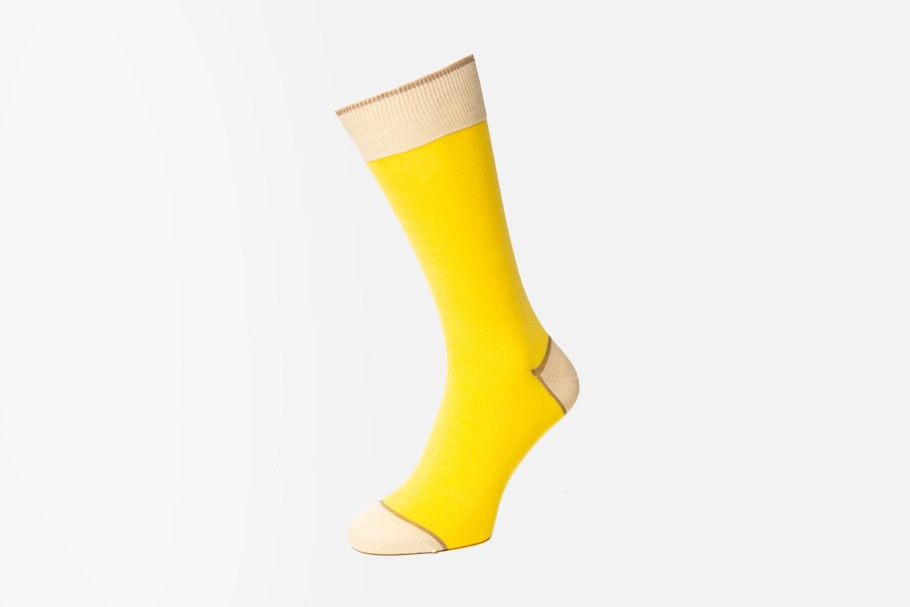 Tricolori Gelbe Socken