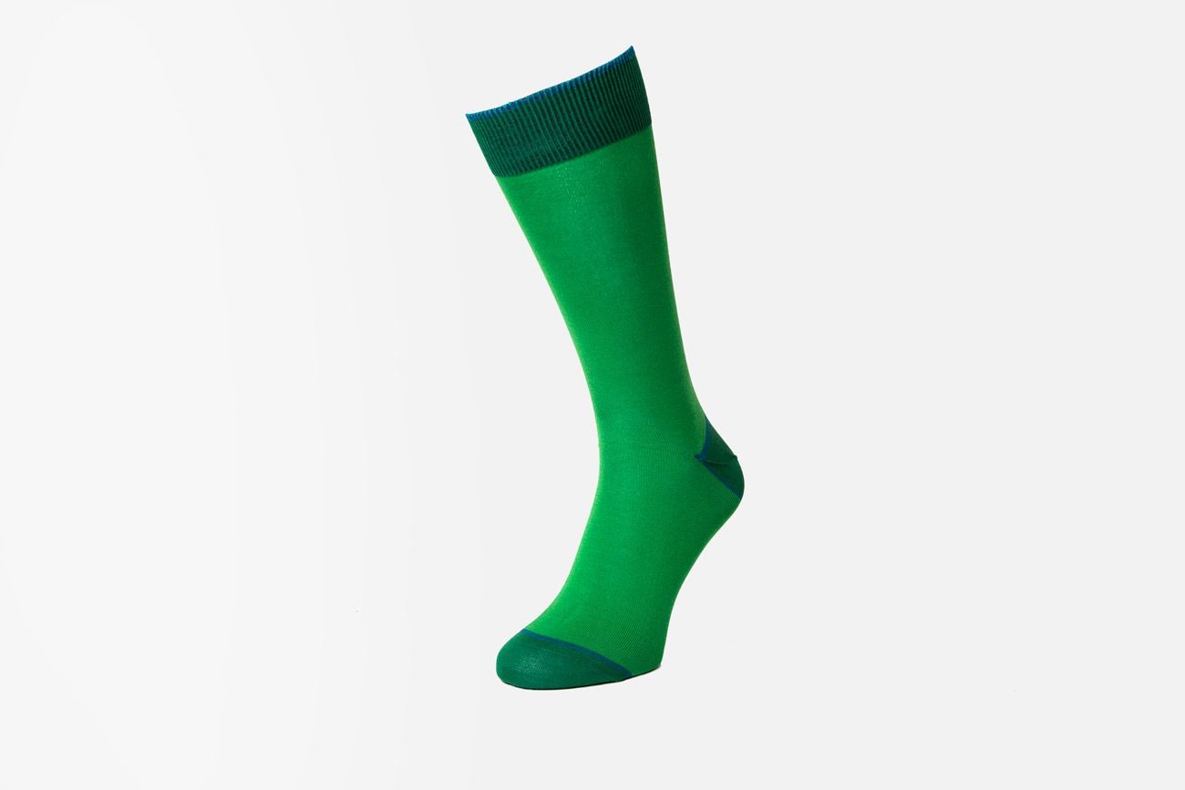 Tricolori Grüne Socken